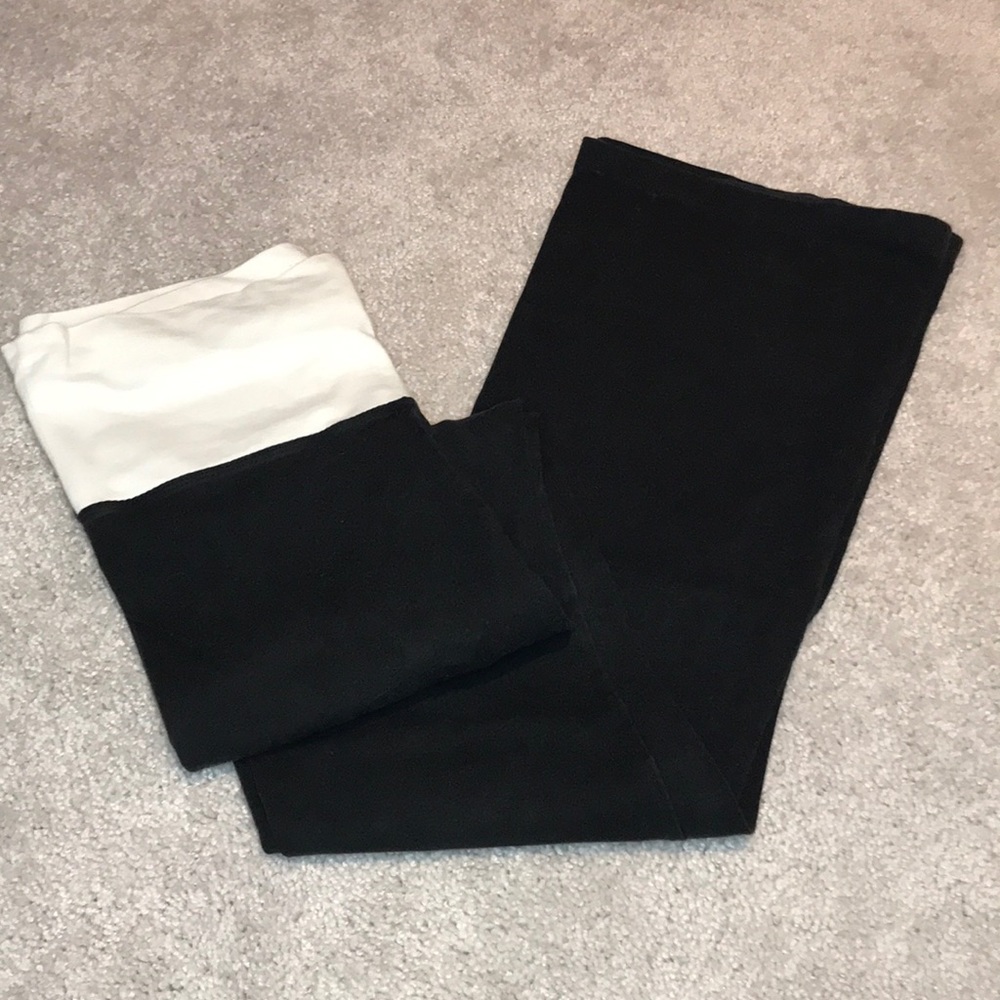 Victoria’s Secret White and Black Yoga Pants